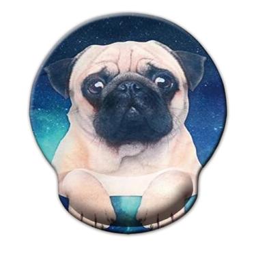 Imagem de Mouse pad ergonômico, suporte para descanso de pulso, mouse pad de gel com base de borracha antiderrapante, mouse pad de descanso de pulso para laptop, computador, casa, escritório, trabalho, alívio