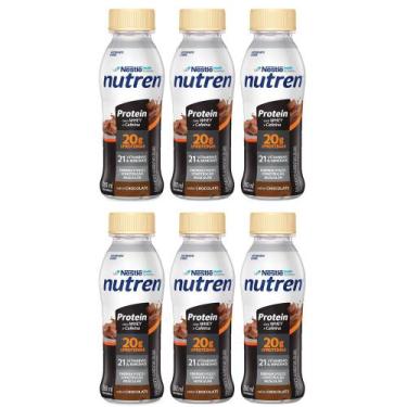Imagem de Kit 6 Nutren Protein Chocolate Suplemento Alimentar 260ml