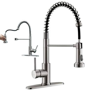 Imagem de Torneira Goumert Cozinha Monocomando Misturador Agua Quente Fria Mesa Bancada Pia