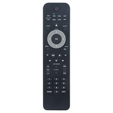 Imagem de PERFASCIN Controle remoto de substituição infravermelho adequado para alto-falantes Philips TV Home Audio DCB8000 DCD8000 DCB7010 DCD7010