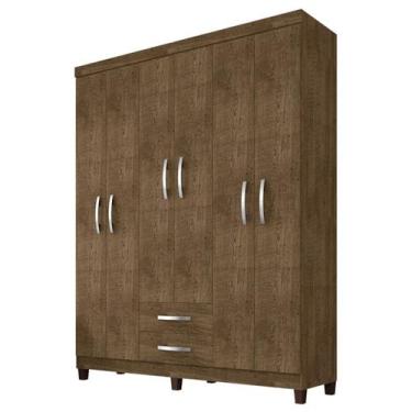 Imagem de Guarda Roupa Casal 6P 2G Moden 150 cm 3562 Malbec INCP - Milani Store,