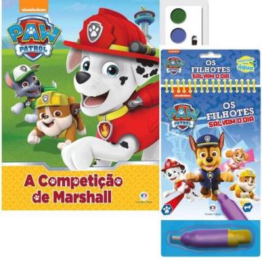 Imagem de Livro Com Aquarela Patrulha Canina A Competição de Marshall + Patrulha