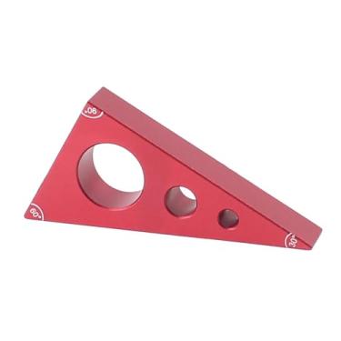 Imagem de Generic Régua Triangular para Marcenaria 30/60/90 Graus, Liga de Alumínio, Medição E Aferição