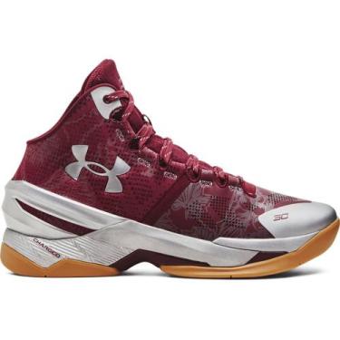 Imagem de Tênis de Basquete Masculino Under Armour Curry 2, Vermelho, 39