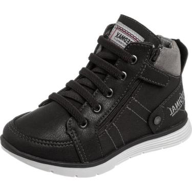 Imagem de Bota Infantil Unissex Cano Curto Antiderrapante Preta Inverno - Redmax