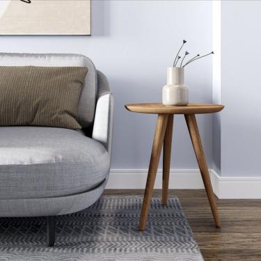 Imagem de Mesa De Apoio Lateral 50cm X 50cm X 52cm Esmeralda Amadeirado Mel