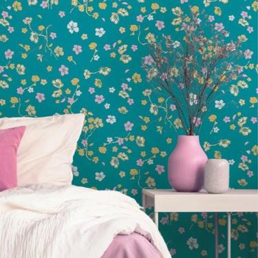 Imagem de Papel De Parede House Of Turnowsky Floral Verde 389072