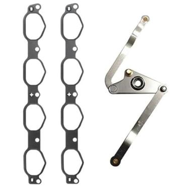 Imagem de Kit de reparo de alavanca e juntas de alumínio do coletor de admissão compatível com Mercedes 2007-2012 E550 GL450 GL550 CL550 CLK550 G550 ML550 S550 SL550 V8 273 Substituição do motor 2731400701 7000