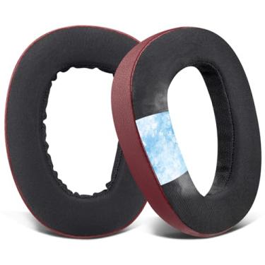 Imagem de SOULWIT Almofadas De Substituição Com Gel Refrescante Para Fones Ouvido Sennheiser Gsp500, Gsp550, Gsp600 E Gsp 670, Auriculares Epos H6 Pro, Gsp601 Gsp602 - Borgonha