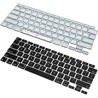 Imagem de HAWSON Substituição De Teclas Teclado Us A2337 Para Macbook Air Retina 13" M1 Key Cap 2020 Emc 3598 (Preto)