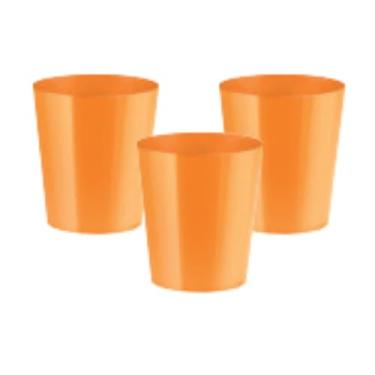 Imagem de 50 Copinhos Neon Para Doce Brilha na Luz Negra 25 ml (Laranja)