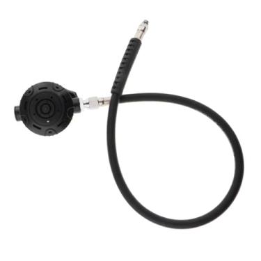 Imagem de UGPLM Regulador de snorkel de mergulho de 2º estágio com bocal transparente para ajuste de respiração, respirador de mergulho subaquático Explorer, Preto