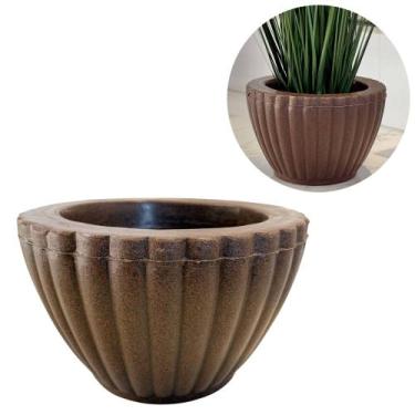 Imagem de Vaso Bacia Polietileno Para Plantas Decorativo Jardim - Flor Imp