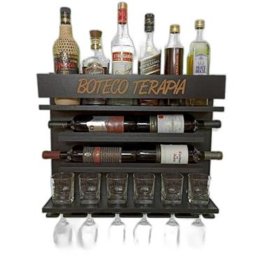 Imagem de Adega De Parede E Barzinho Whisky Cachaça Boteco Terapia Pr - Co2Beer