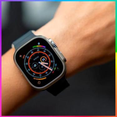 Imagem de Smartwatch Relógio Masculino Feminino 8 Ultra Series Full Caixa Dourad