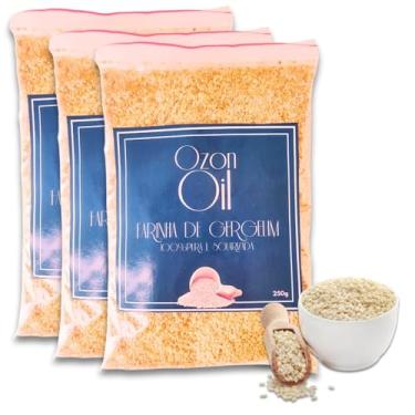 Imagem de Farinha De Semente De Gergelim Solarizada 750g 100% Pura Natural Soltinha Premium Ozonoil