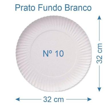Imagem de 10 Prato de Bolo Salgado Fundo Branco Nº10 - AAZ