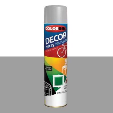 Imagem de Spray Decor Multiuso Colorgin 360ml, Alumínio