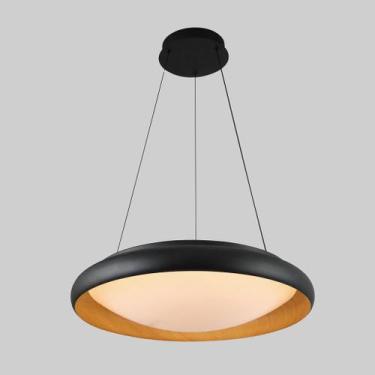 Imagem de Pendente well preto madeira - LS