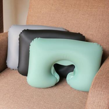 Imagem de Almofada Travesseiro Protetor de Pescoço Ortopédica Inflável - ASSENCI