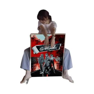 Imagem de Gorillaz Clássico Anime Poster Adesivo De Parede Para Sala De Estar Ba