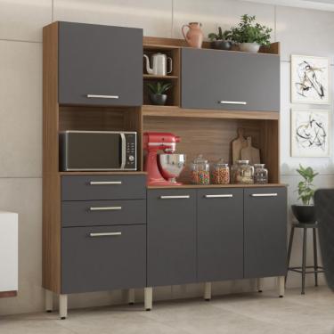 Imagem de Cozinha Completa 6 Portas America Amendola Touch Grafito