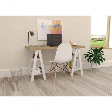 Imagem de Escrivaninha Com 4 Prateleiras Missouri Olmo Branco