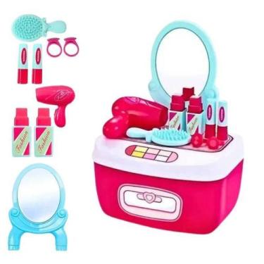 Imagem de Mini Maleta Fashion Infantil Faz De Conta Salão De Beleza - Wellmix