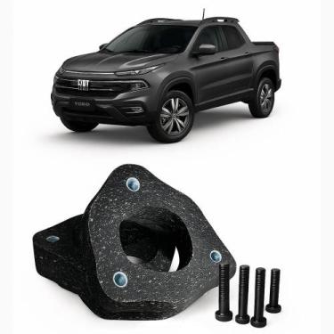 Imagem de Kit Calço De Mola Dianteiro Completo Elevar 2,5cm Toro Fiat - GGA