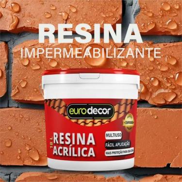 Imagem de Resina Acrílica Eurodecor 18L Base Água Brilhante