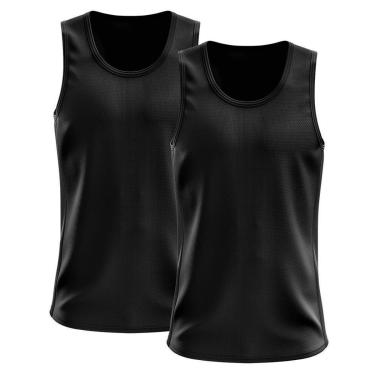 Imagem de Kit 2 Regatas Nadador Masculina Blusa Dry Academia Camiseta Camisa Treino-Masculino