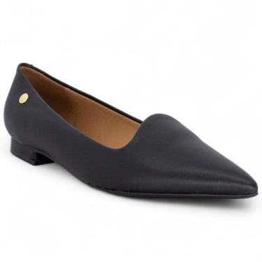 Imagem de Sapatilha Vizzano Bico Fino Casual Salto Bloco Feminina, Preto, 36