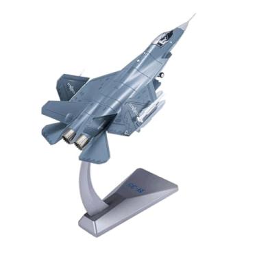 Imagem de Milageto Avião de brinquedo J35 com coleção de aeronaves de base para barra de prateleira de quarto doméstico, 27x19x22cm