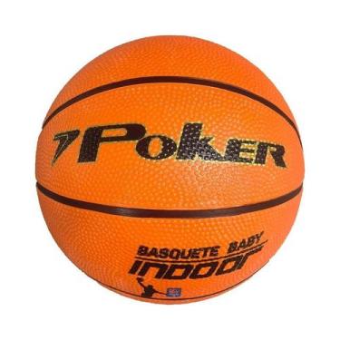 Imagem de Bola de Basquete Poker Indoor Baby N.3 Ref. 05826, UNICO, Laranja