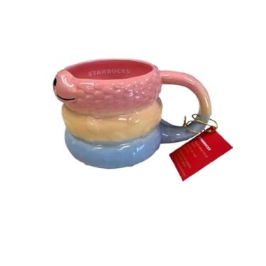 Imagem de Starbucks Caneca de cerâmica Ano Novo Lunar 2025, 400 ml – Ano da Cobra Ombre colecionável