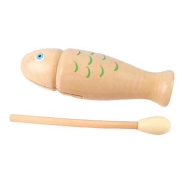 Imagem de Almencla Instrumento de percussão instrumento de tambor festival presentes treinamento musical de percussão instrumento de madeira para crianças, Vermelho, 14.5 Cm