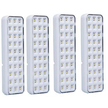Imagem de Kit 04 Luminária Luz Emergência Lde30 Led Intelbras Autônoma