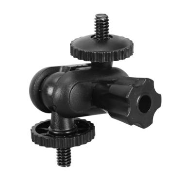 Imagem de Adaptador de parafuso rosqueado macho duplo de 1/10.2 cm, parafusos de cabeça dupla para câmeras DSLR e microfones, acessórios de gaiola de câmera