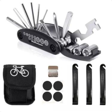 Imagem de KIT FERRAMENTAS para MANUTENÇÃO de BICICLETA Reparos Emergenciais para