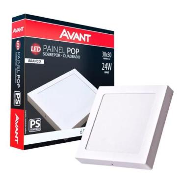 Imagem de Painel Plafon Avant LED 1680 Lúmens 26cm Quadrado Sobrepor - 24W 6500K