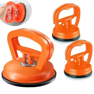 Imagem de Extrator de amassado de carro, pacote com 3 poderosos extratores de ventosas para remoção de amassados, kit de remoção de amassados de carro e kit de reparo de amassados para carroceria, vidro, tela