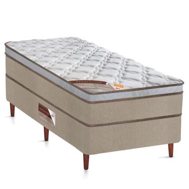 Imagem de Cama Box Solteiro Castor Revolution  Hibrido 88x188x54 + Box Castor