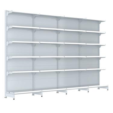 Imagem de Gondola Parede 202 Fit Farmacia Ate 4 Metros Branco Pe Branc