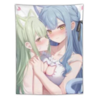 Imagem de LIEGBMEU Sexy Bikini Hot Anime Girl Tapeçaria 152.4 cm x 203.2 cm Interior Exterior Wall Quilt Art Decoração de Tapeçaria Caprichosa, AF184