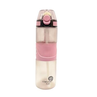 Imagem de Kit 10 garrafas Squeeze 700ml BPAfree material tritan + 10 escovas de limpeza (Rosa)