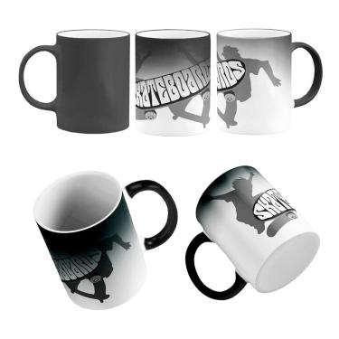 Imagem de Caneca Mágica Arte Skateboards Skatistas Radical