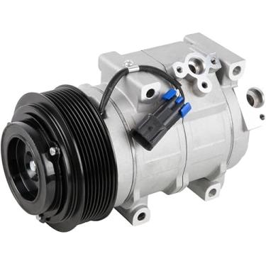 Imagem de PumpShark Compressor CA RE284680 com ranhura 24V 8 - Substituição do compressor de ar condicionado para retroescavadeiras John Deere 310SK e 315SK