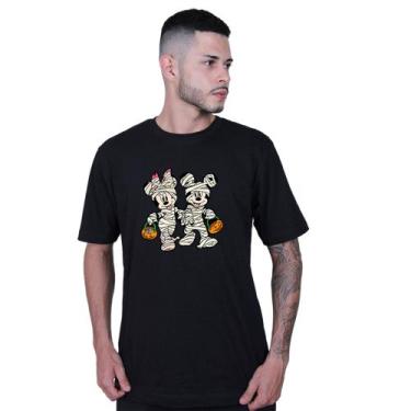 Imagem de Camiseta Unissex Mickey Minnie Halloween - Lafre, Preto, M