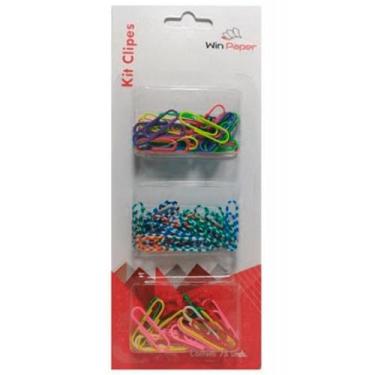 Imagem de Kit clips 3 modelos colorido 75 un WinPaper