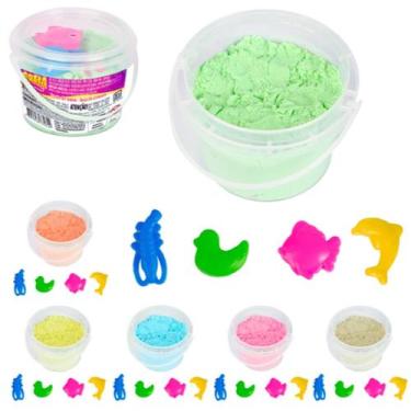 Imagem de Areia Cinética Infantil com Moldes Diversão Infinita Criatividade - ar